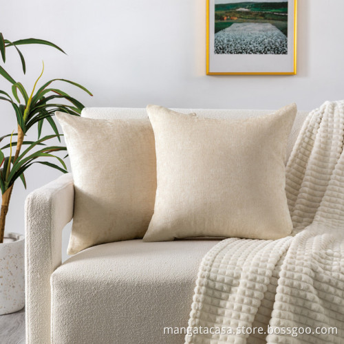 Beige Throw Pillow Case Cover